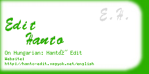 edit hanto business card